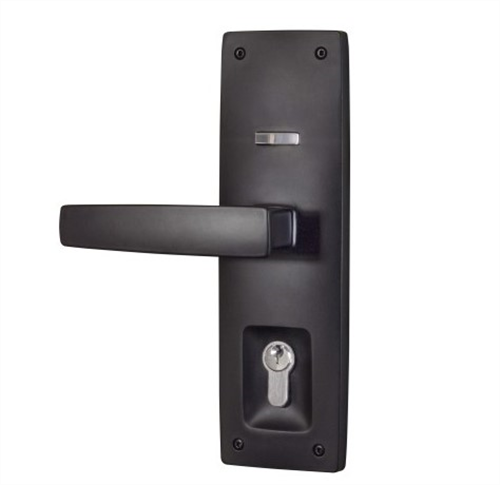 Gainsborough Double Cylinder Keyed Trilock Matt Black Urban Aurora