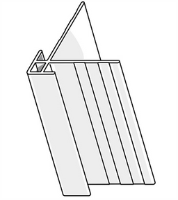 Hardie Corner Alum. External Square 9 x 3000mm for FTC