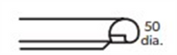 Barge Edge Roll 2.4M Manor Red