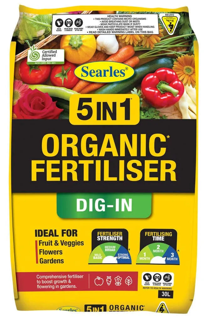 Searles 5 in 1 Organic Fertiliser 30L