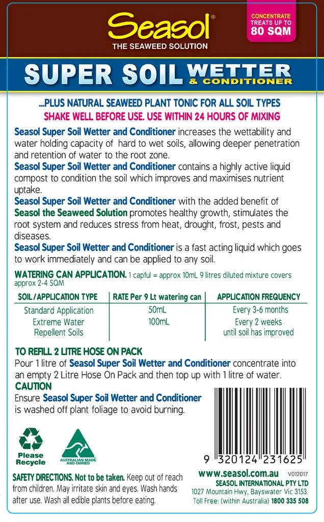 Seasol Super Soil Wetter & Conditioner 1L