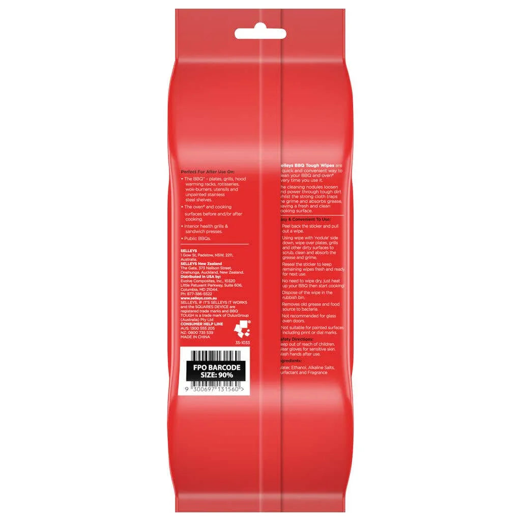Selleys BBQ Tough Wipes 25PK