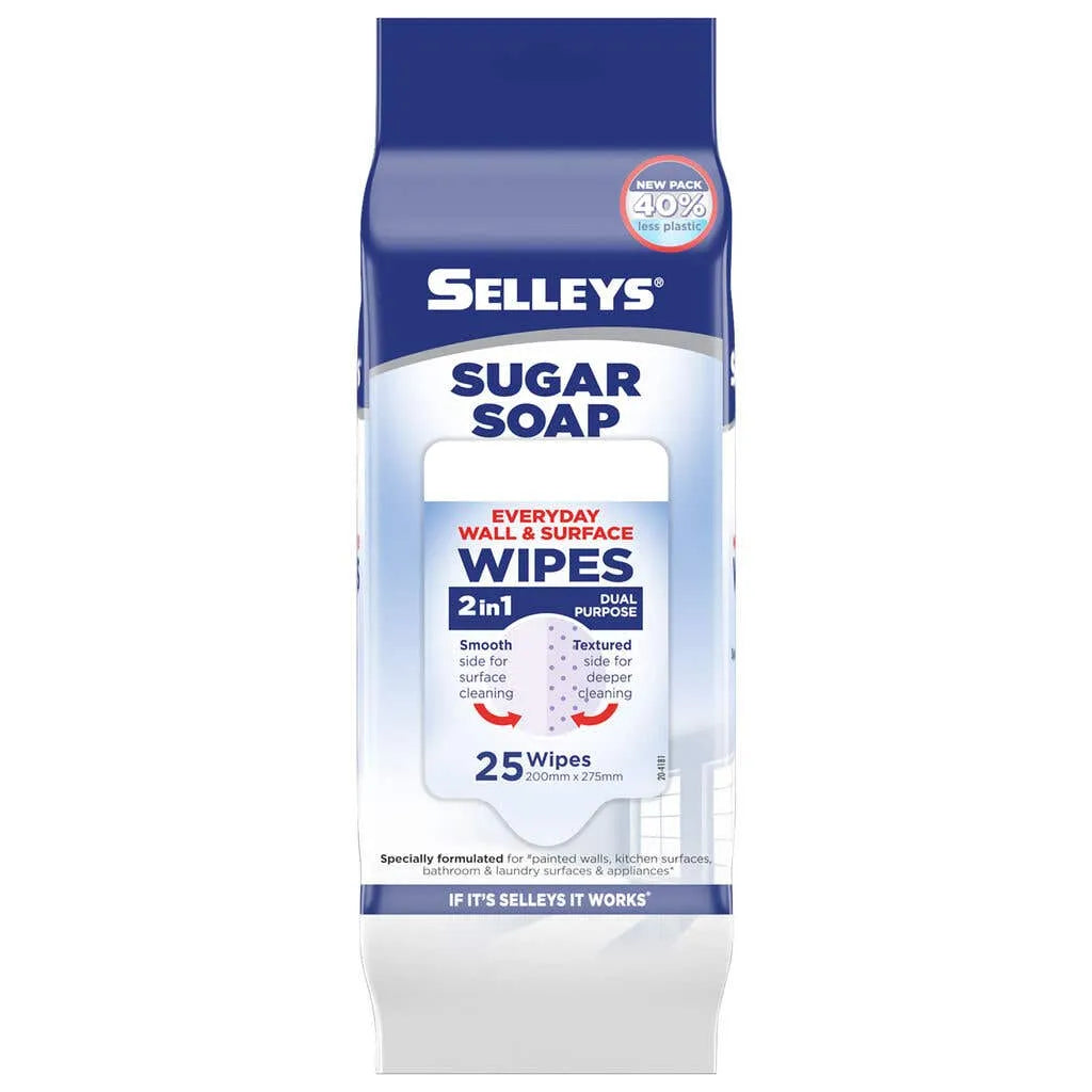 Selleys Sugar Soap Wall Cleaning Wipes - 25 Pack