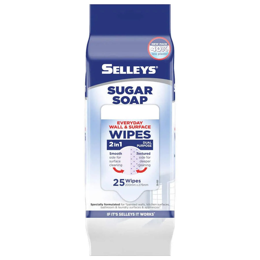 Selleys Sugar Soap Wall Cleaning Wipes - 25 Pack