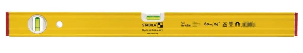 Stabila Level 2 Vial Magnetic Box 600mm