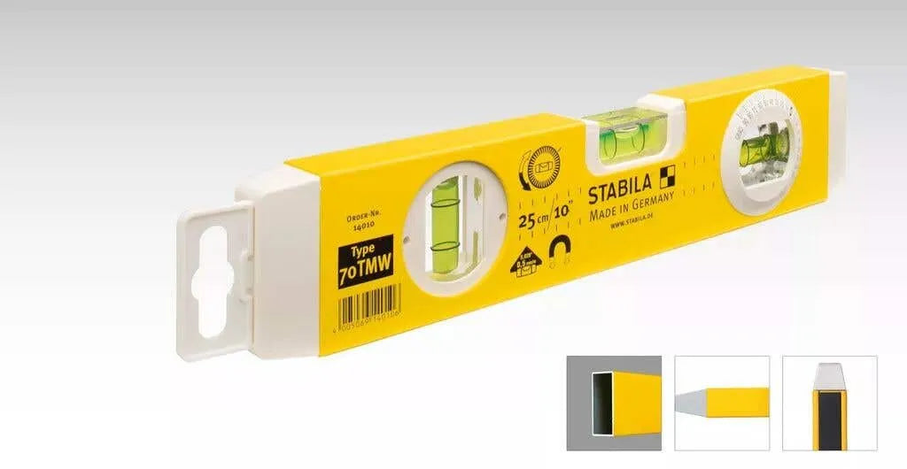 Stabila Type 70 TMW Magnetic Spirit Level with Angle Vial 260mm