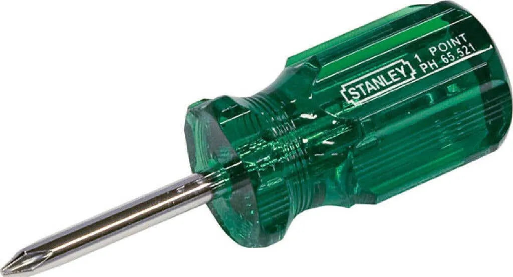 Stanley Acetate Handle Phillips Screwdriver No.1 x 38mm