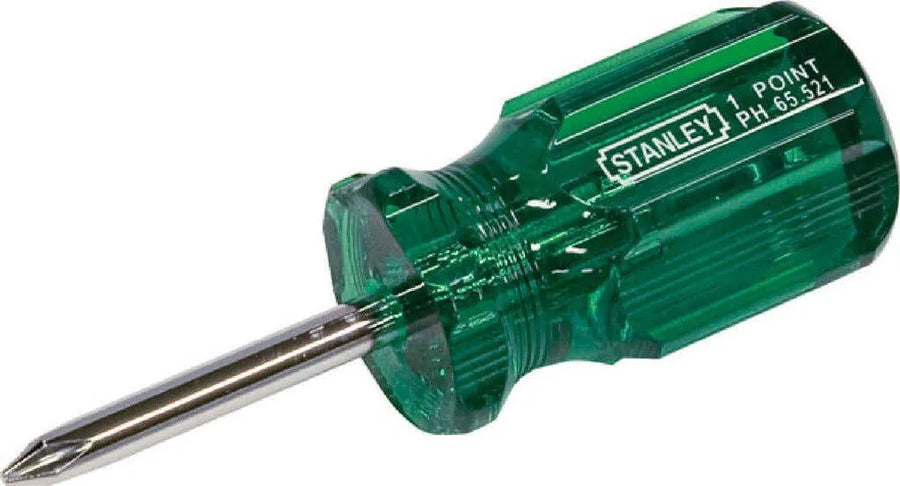 Stanley Acetate Handle Phillips Screwdriver No.1 x 38mm