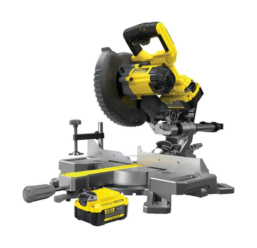 Stanley FatMax V20 18V Mitre Saw 4.0Ah Kit SFMCS701m2- x E