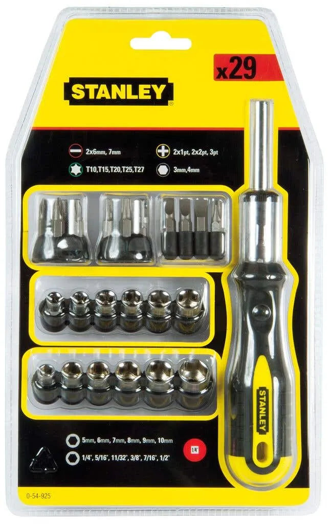 Stanley Ratchet Screwdriver Set - 29 Piece