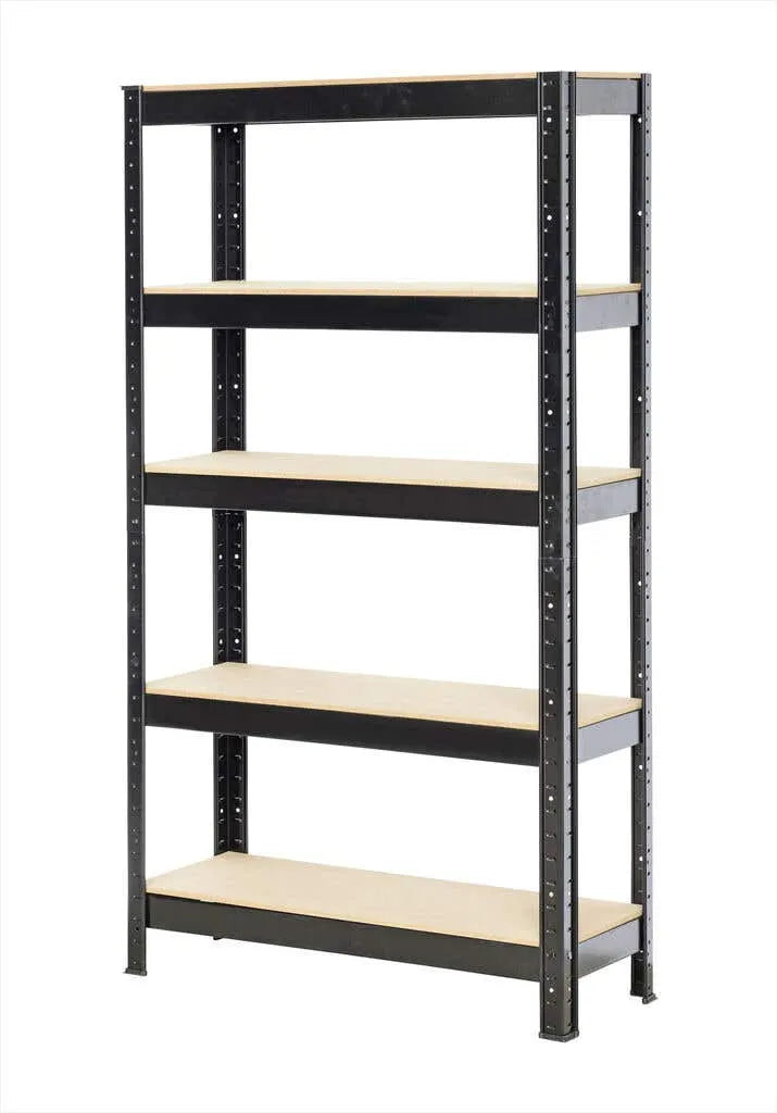 Storage Geelong 5 Tier Shelving Unit Black