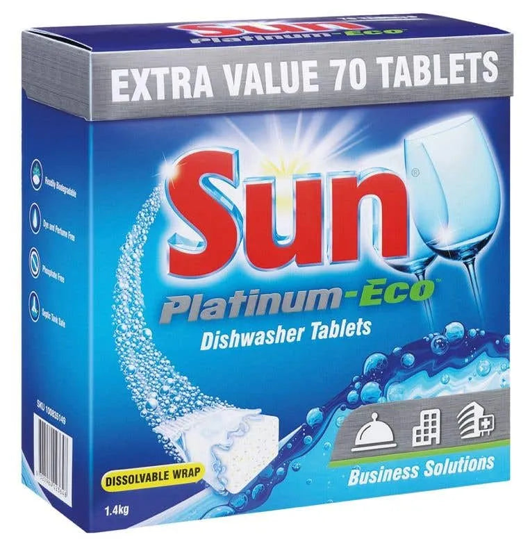 Sun Platinum Eco Dishwash Tablets 70Tb