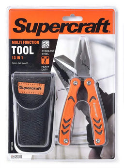 Supercraft 13-in-1 Anodised Multi Tool Plier Stainless Steel