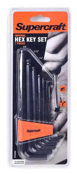 Supercraft Allen Key Imperial Set - 7 Piece