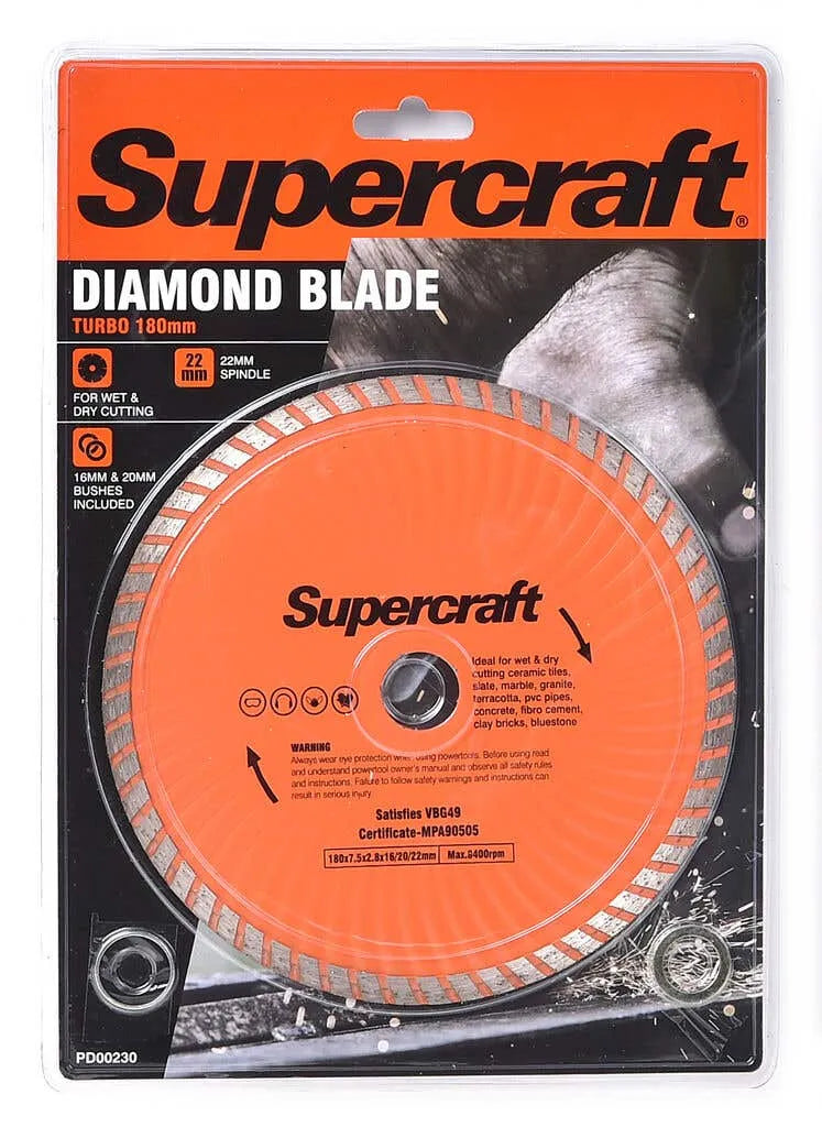 Supercraft Diamond Blade Turbo 180mm