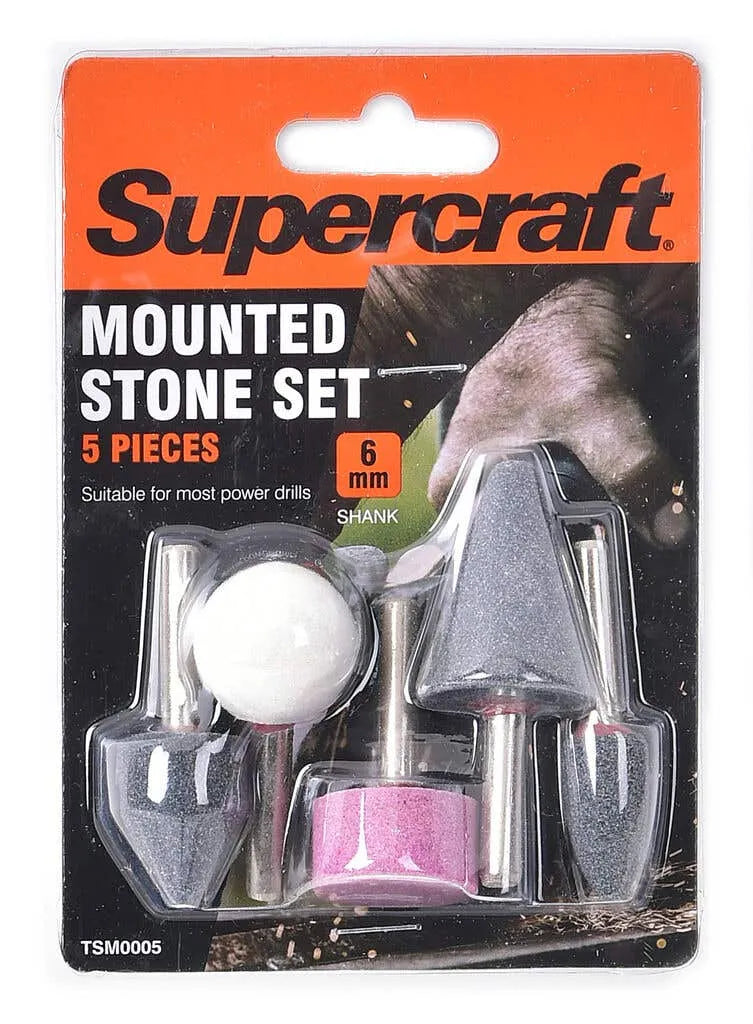Supercraft Mounted Stone Set 6mm - 5 Piece