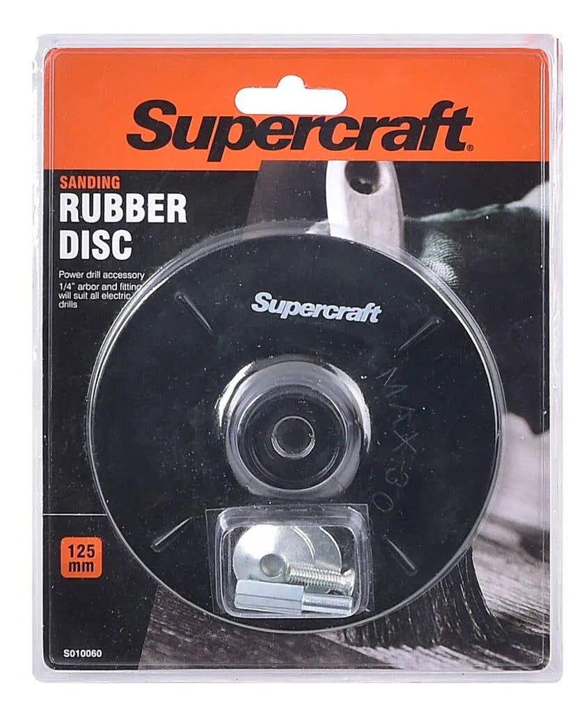 Supercraft Rubber Disc Backing 125 x 6mm