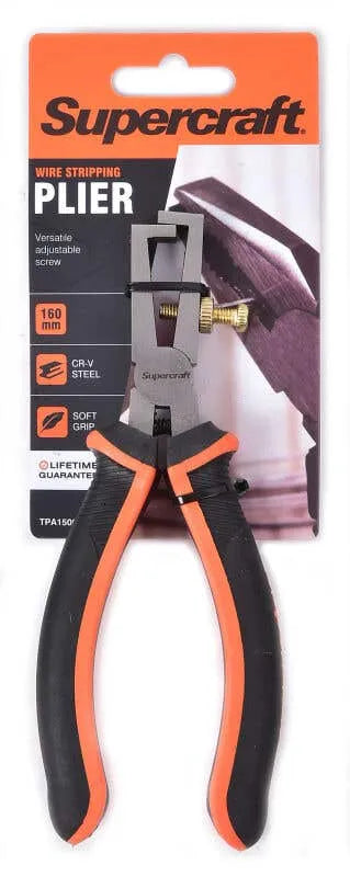 Supercraft Soft Grip Wire Stripping Plier 160mm