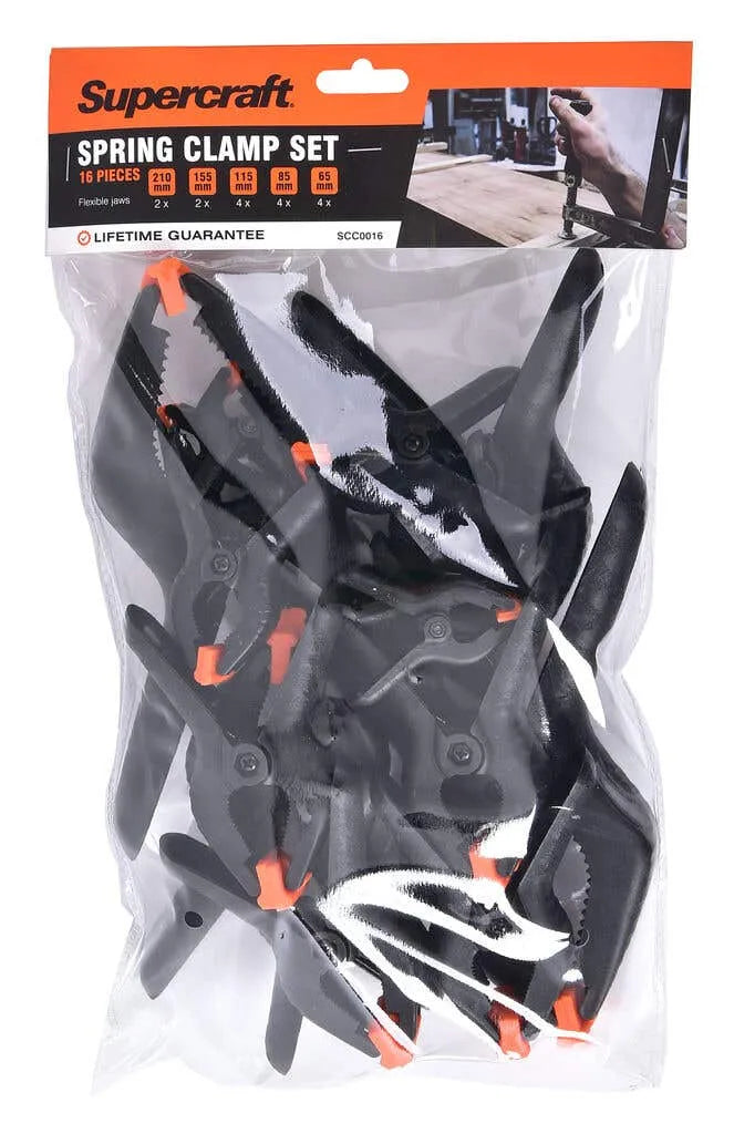 Supercraft Spring Clamp Nylon 16 Piece