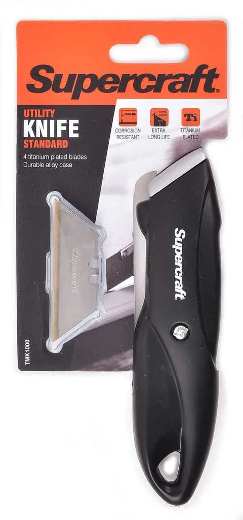 Supercraft Standard Utility Knife & 4 Blades