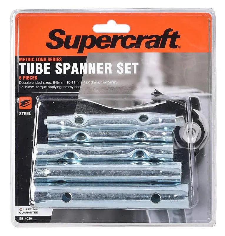 Supercraft Tube Spanner Set - 6 Pieces