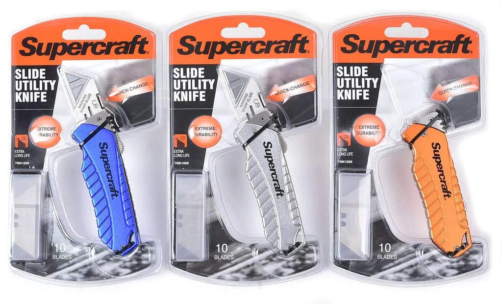 Supercraft Utility Knife with 10 Blades