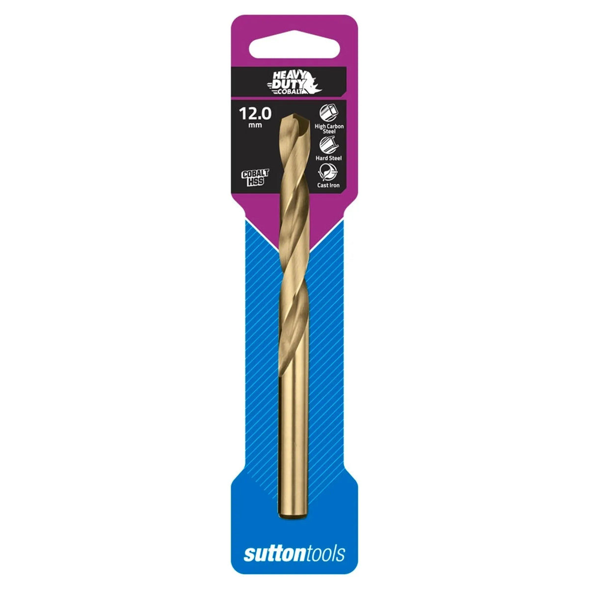 Sutton 12mm Heavy Duty Cobalt Jobber Drill Bit