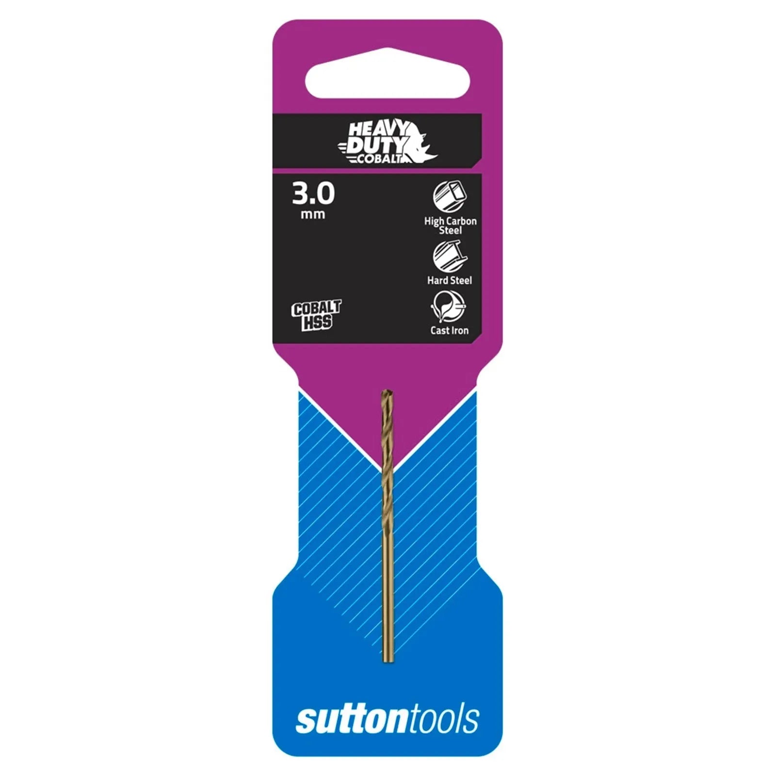 Sutton 3.0mm Heavy Duty Cobalt Jobber Drill Bit