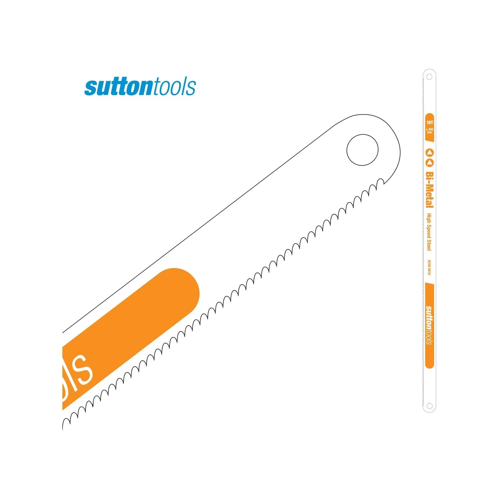 Sutton 300mm 32 TPI Bi-Metal Hacksaw Blade - 2 Pack