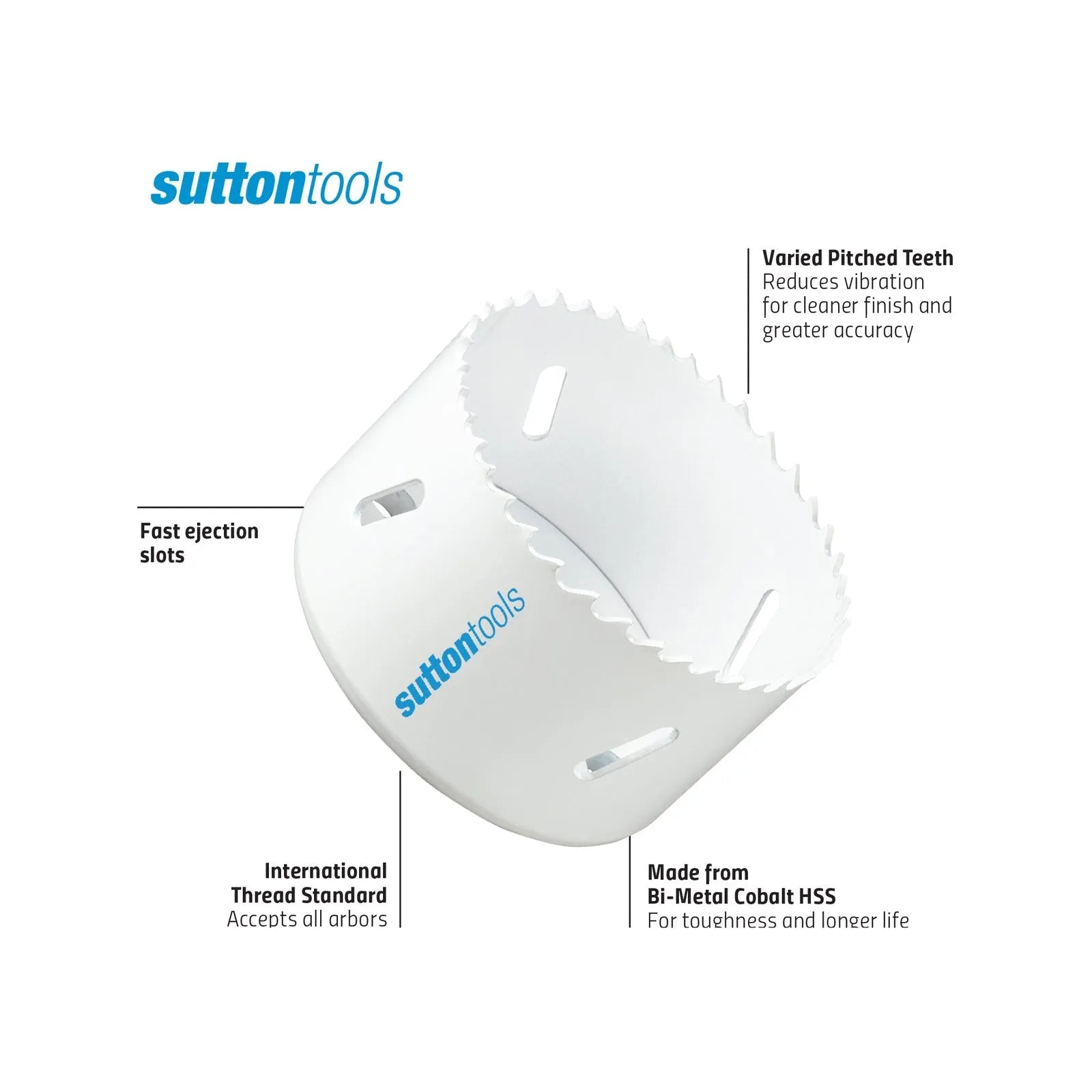 Sutton 38mm White Cobalt Bi-Metal Holesaw