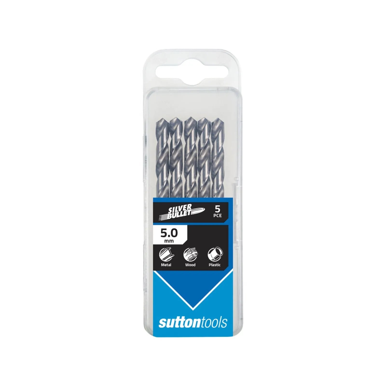 Sutton 5.0mm Metric HSS Jobber Drill Bit - 5 Pack