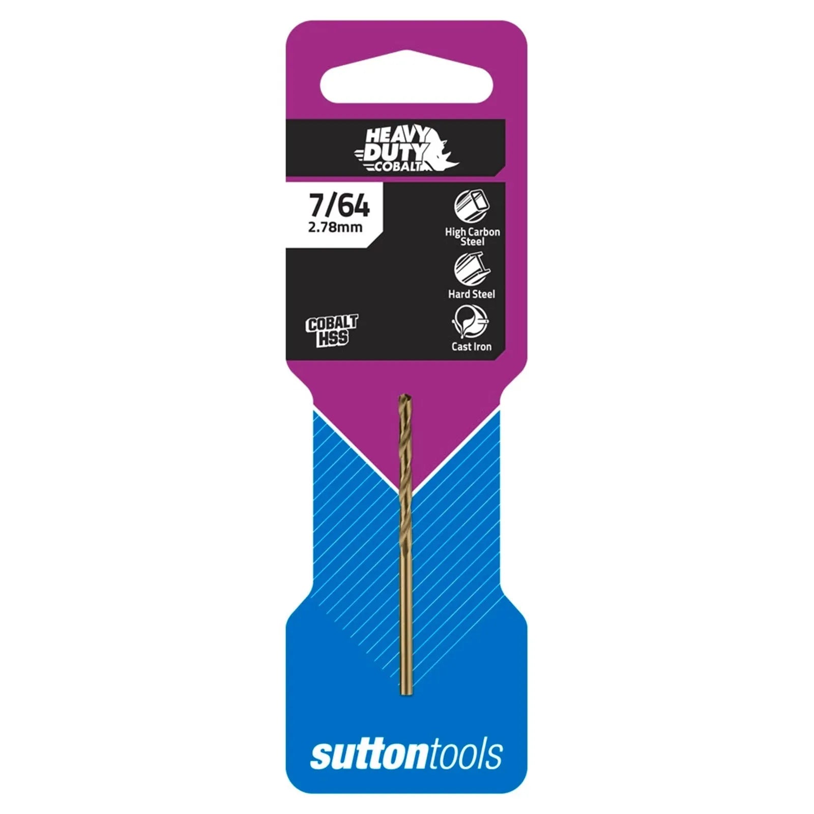 Sutton 7/64" Heavy Duty Cobalt Jobber Drill Bit