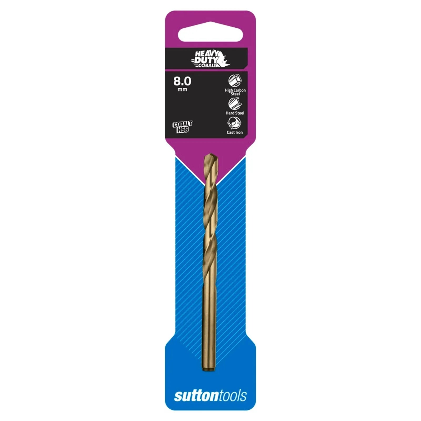 Sutton 8mm Heavy Duty Cobalt Jobber Drill Bit