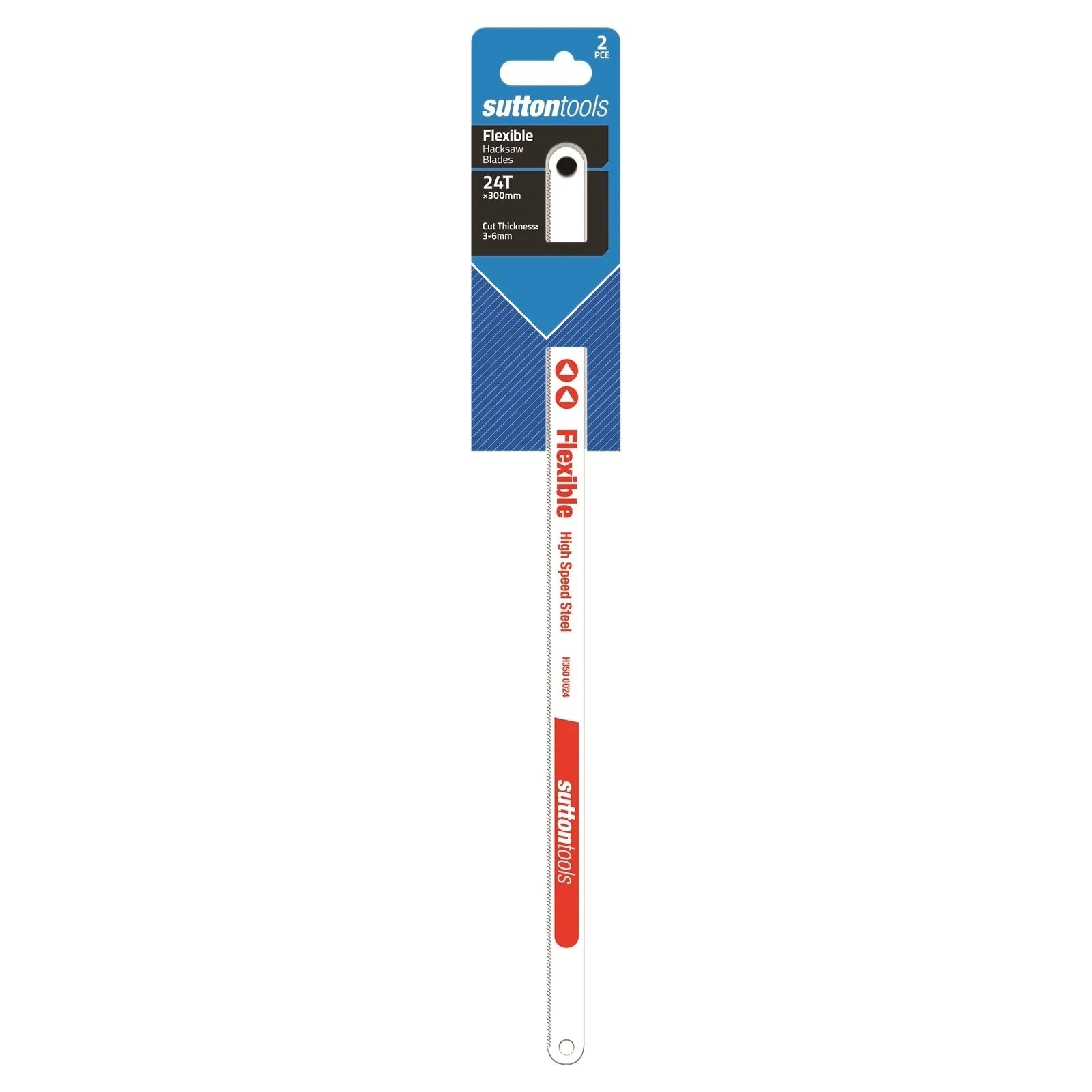 Sutton Flexible Hacksaw Blade 24TPI - 2 Pack