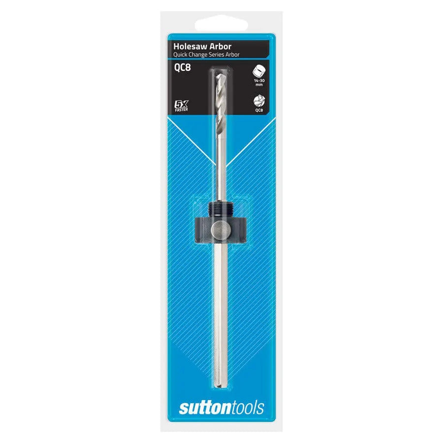 Sutton Hole Saw Arbor Quick Change with Pilot Drill 14-30mm