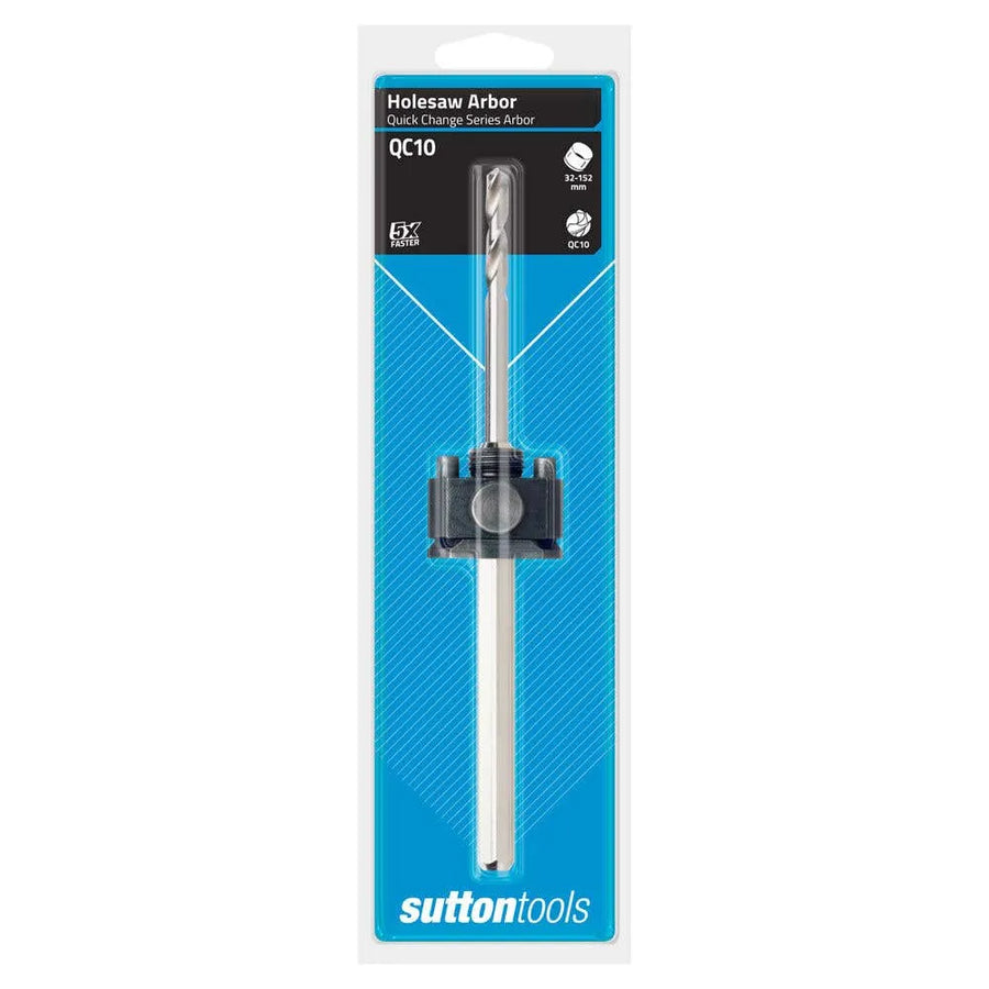 Sutton Hole Saw Arbor Quick Change with Pilot Drill 32-152mm