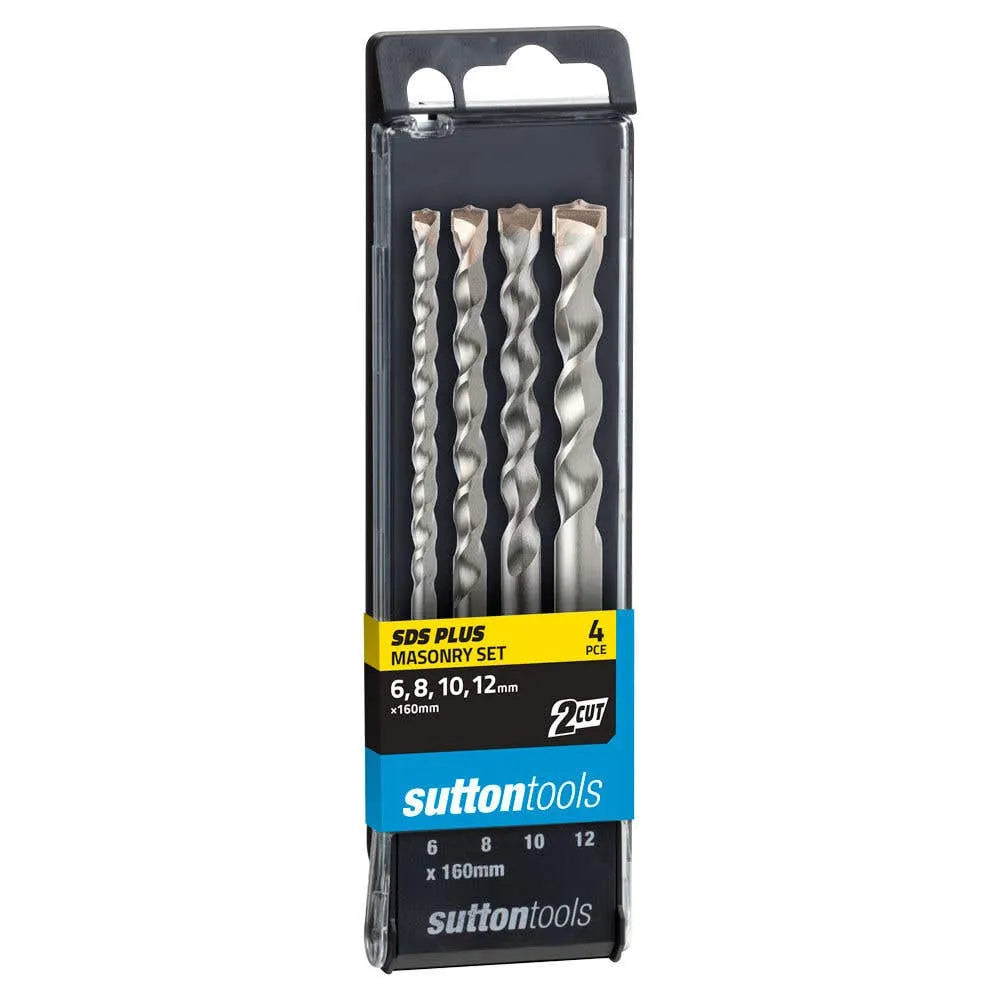 Sutton Masonry Drill Bit Set 2 Cut SDS Plus - 4 Piece
