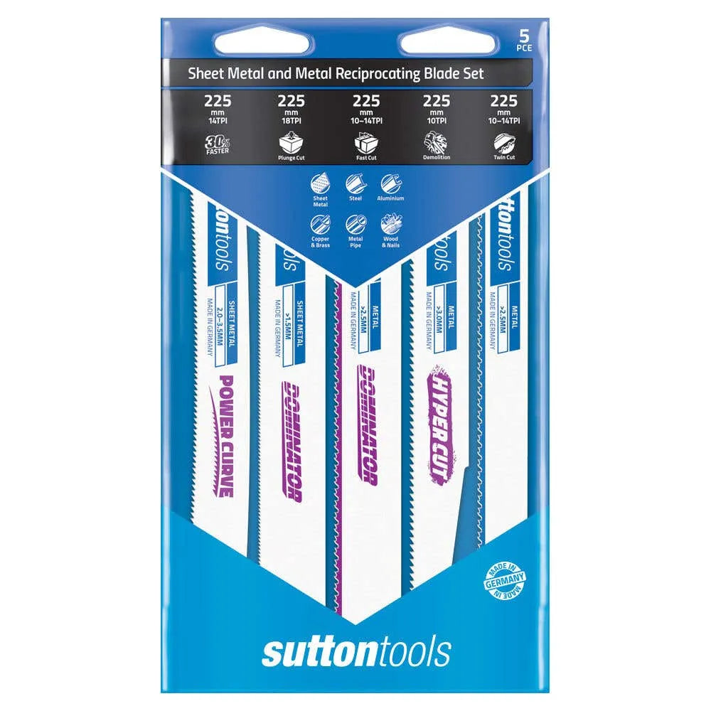 Sutton Metal Reciprocating Blade Set - 5 Piece