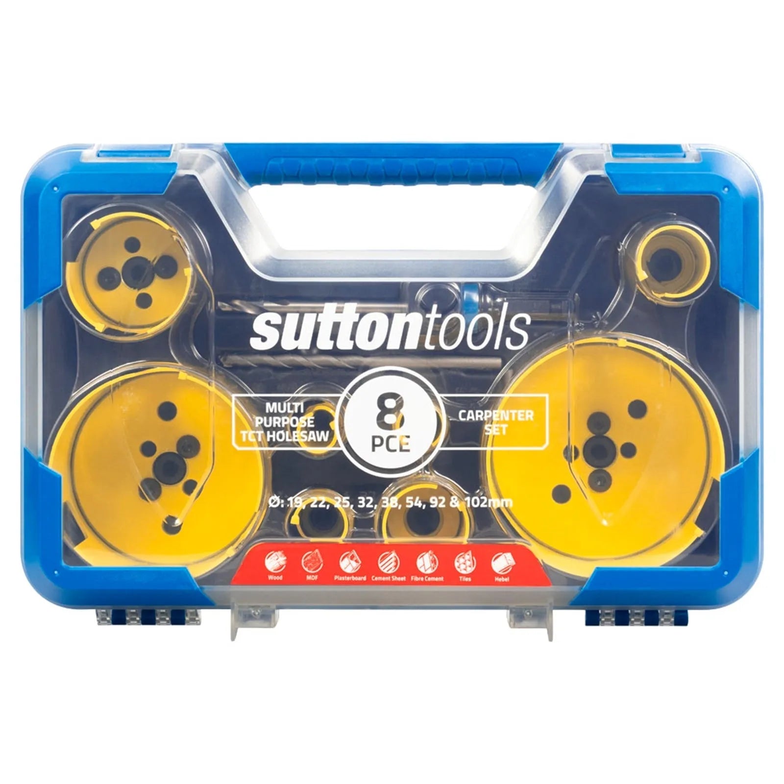 Sutton Multi-Purpose TCT Hole Saw Carpenter Set - 8 Piece