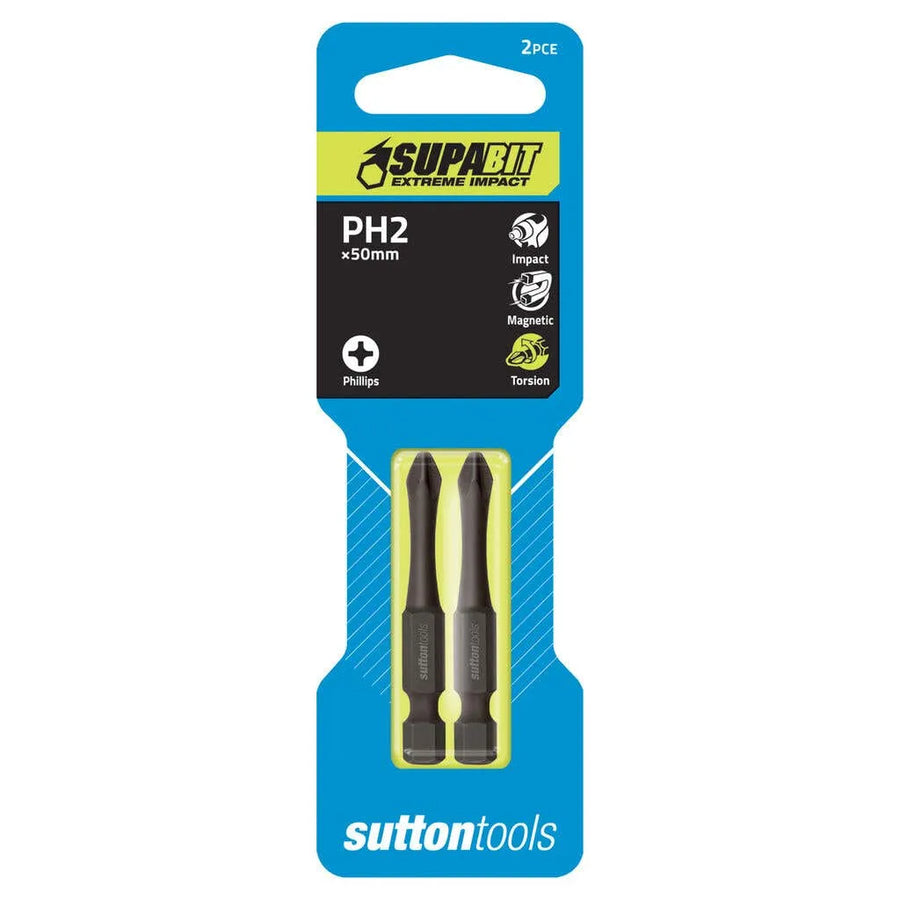 Sutton Phillips Torsion Power Arc Impact Screwdriver Bit 2# 2 x 50