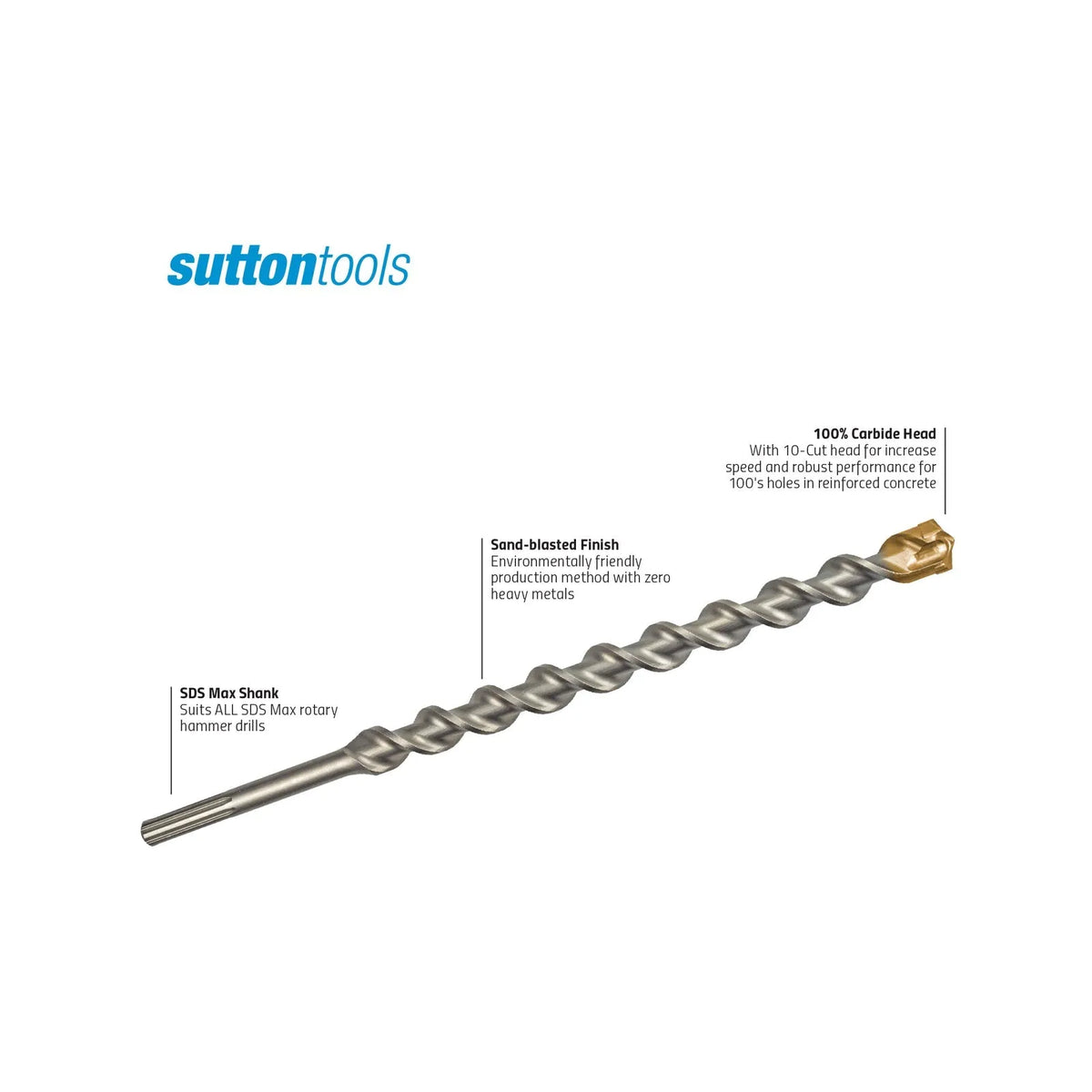 Sutton SDS Max Extreme Masonry Drill Bit 25 x 540mm