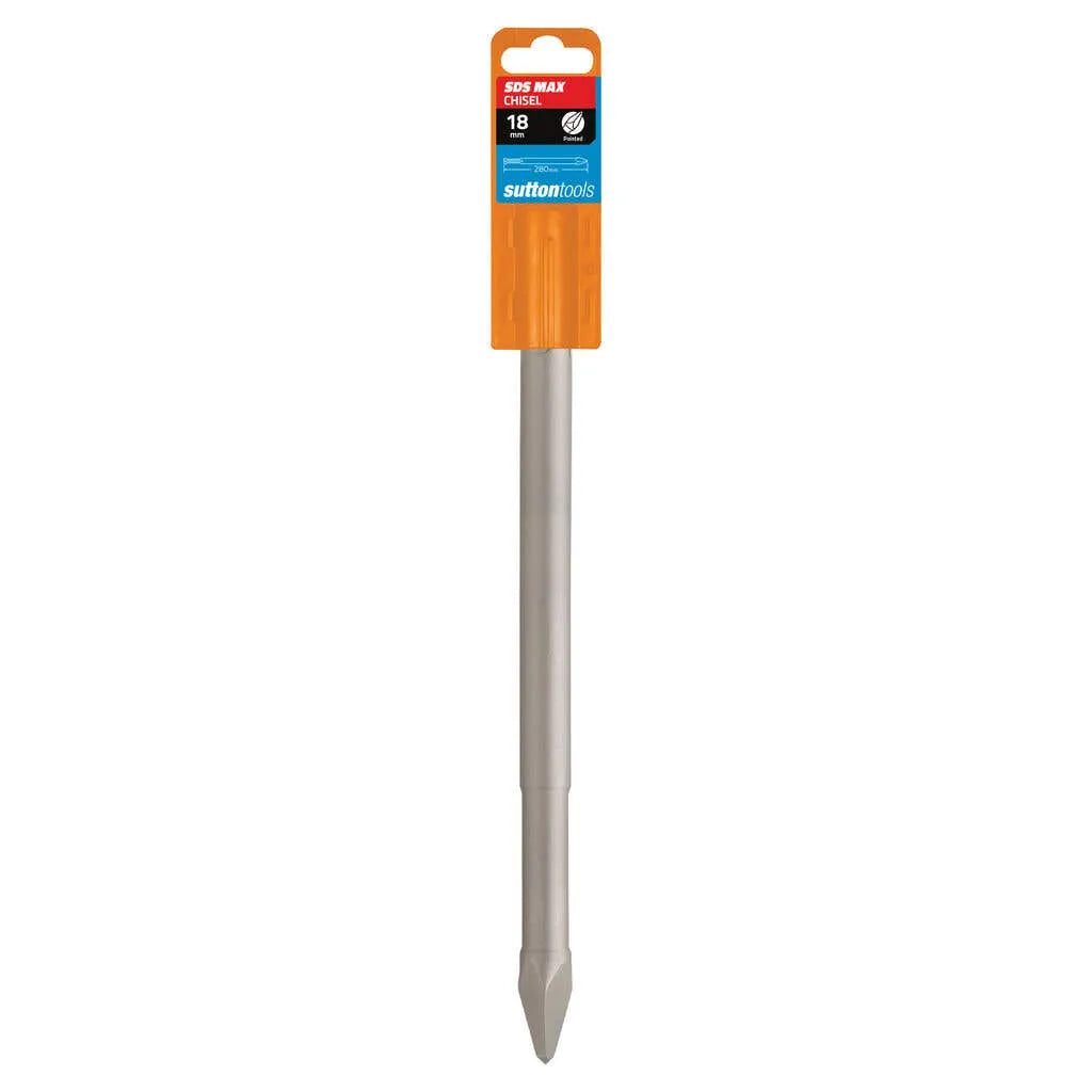 Sutton SDS Max Masonry Chisel Pointed 18 x 280mm