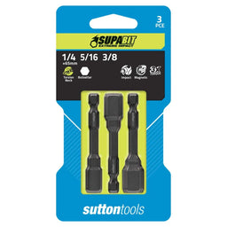 Sutton Supabit Impact Torsion Nutsetter Screwdriver Bit Set - 3 Piece