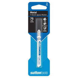 Sutton T-Shank Jigsaw Blade Sheet Metal General 75mm - 2 Piece