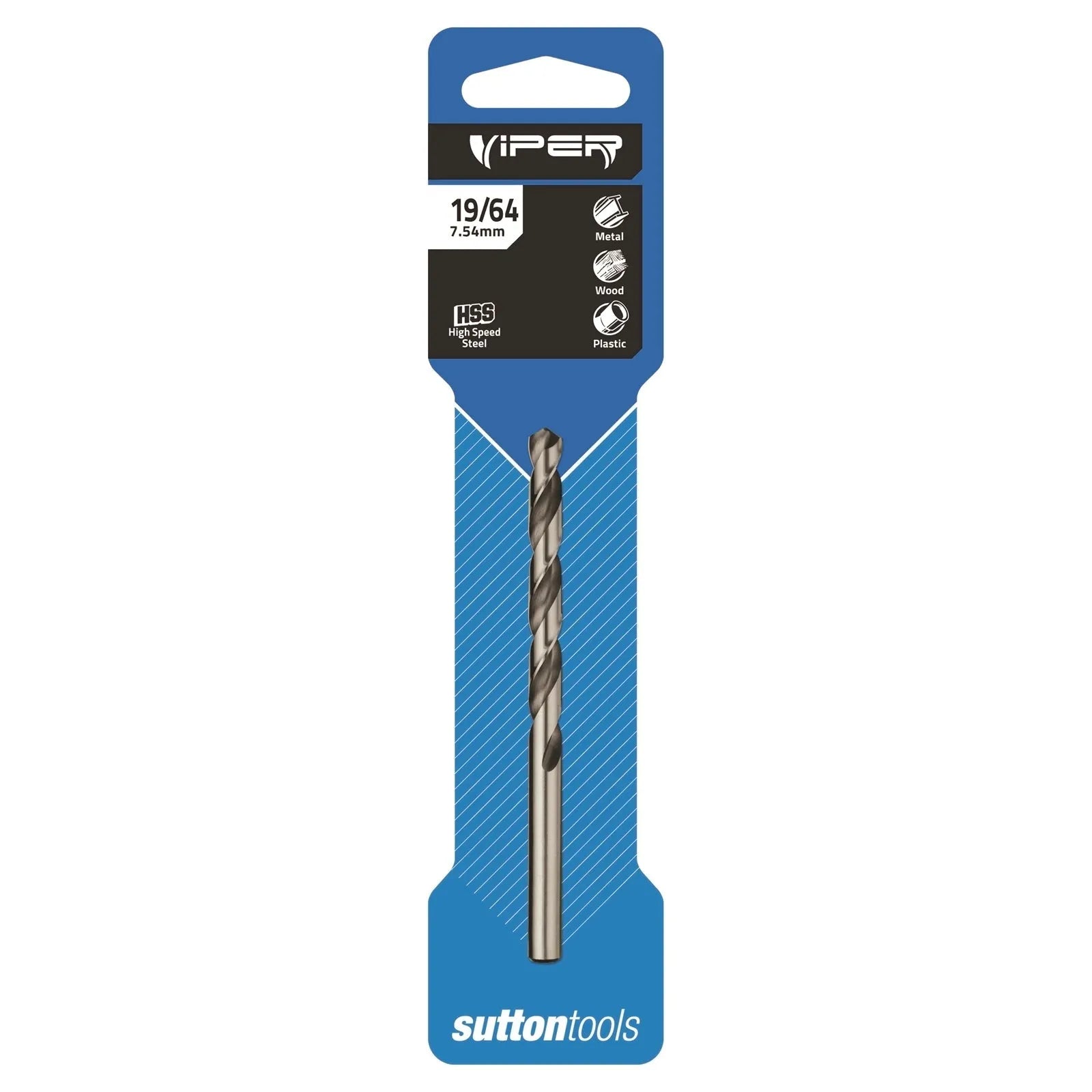 Sutton Tools 19/64" Viper Jobber Drill Bit