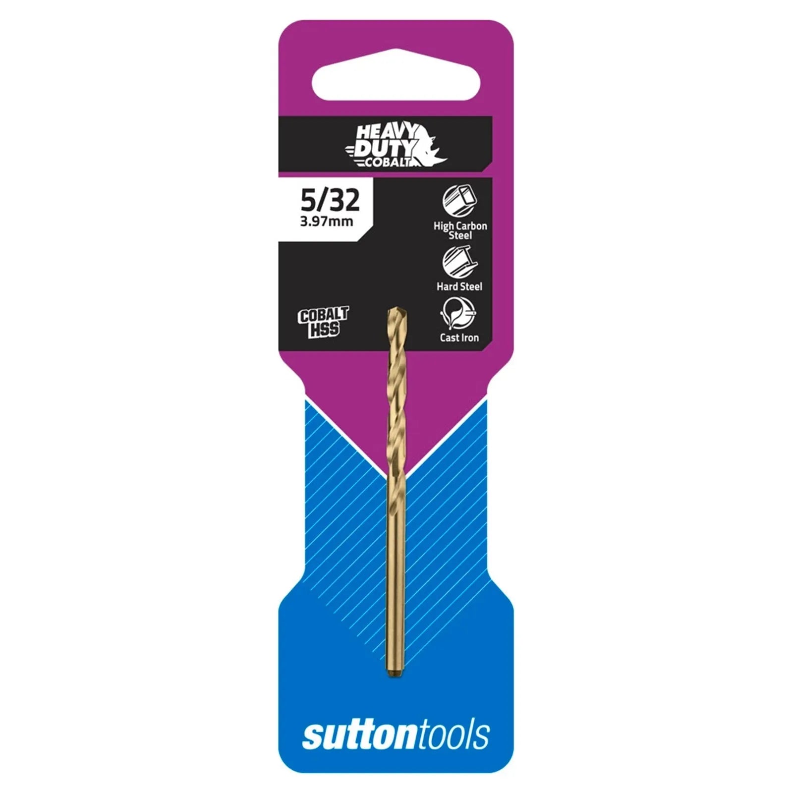 Sutton Tools 5/32" Heavy Duty Cobalt Jobber Drill Bit