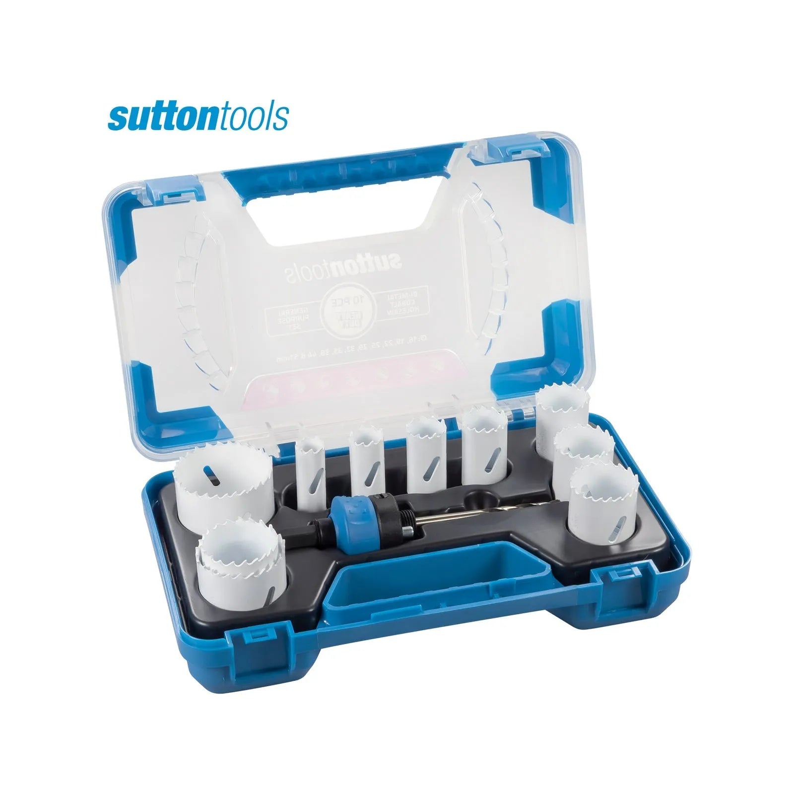 Sutton Tools Bi-Metal Cobalt Hole Saw General Purpose Set - 10 Piece