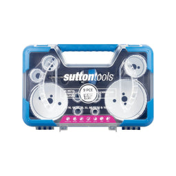 Sutton Tools Hole Saw Bi-Metal Cobalt Carpenter Set 16-102mm - 9 Piece