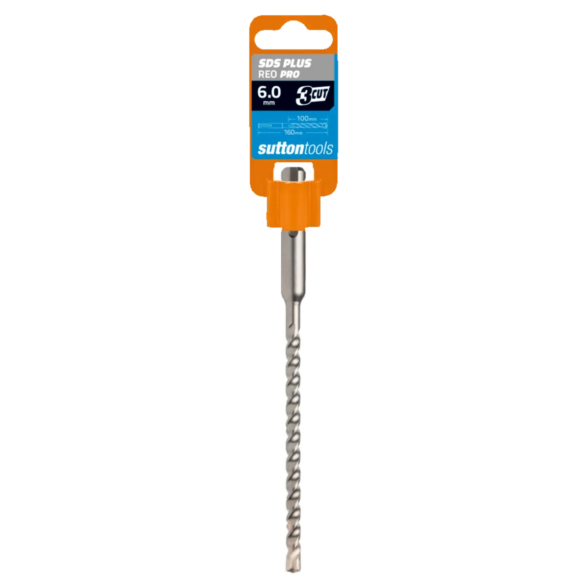 Sutton Tools Masonry Drill Bit 3 Cut SDS Plus Reo Pro