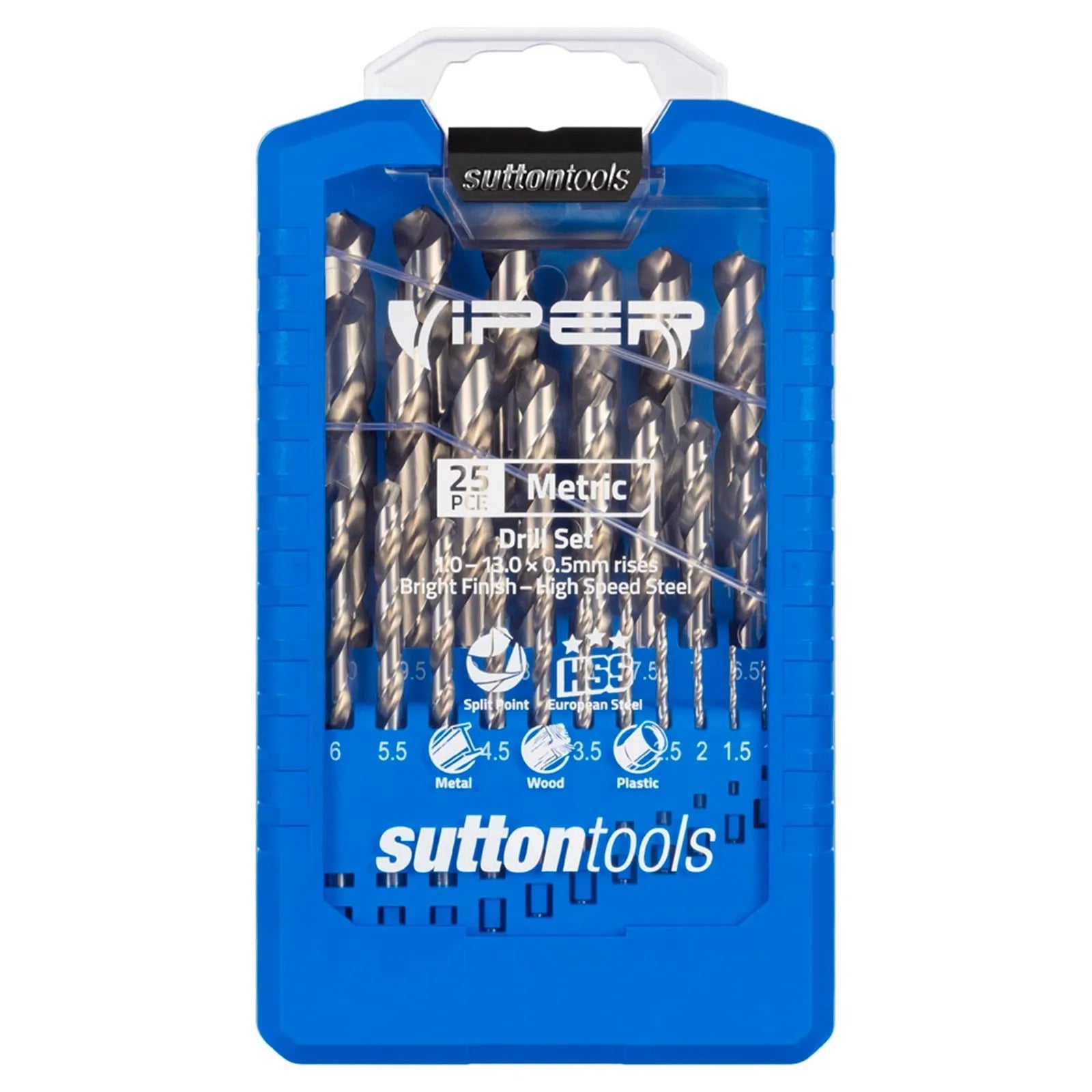 Sutton Tools Metric Viper Drill Bit Set - 25 Piece